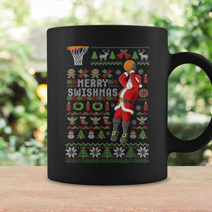 Merry Swishmas Ugly Christmas Sweater Basketball Xmas Pajama Coffee Mug Gifts ideas