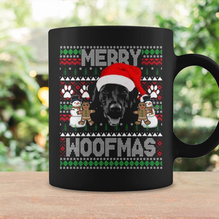 Merry Woofmas Cute Black Labrador Dog Ugly Sweater Coffee Mug Gifts ideas