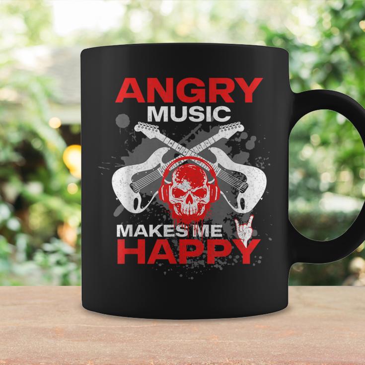 Metalhead Heavy Metal Angry Music Makes Me Happy Metal Fan Coffee Mug Gifts ideas