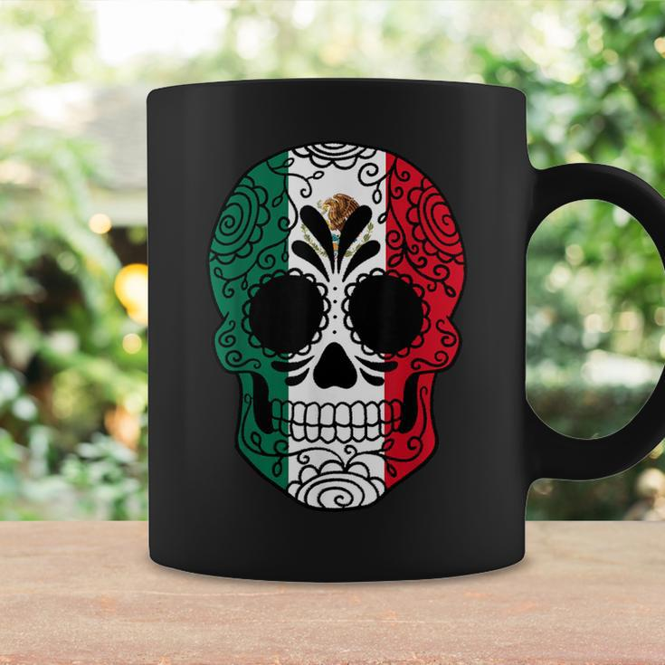 Mexico Flag Sugar Skull Mexican Coffee Mug Gifts ideas