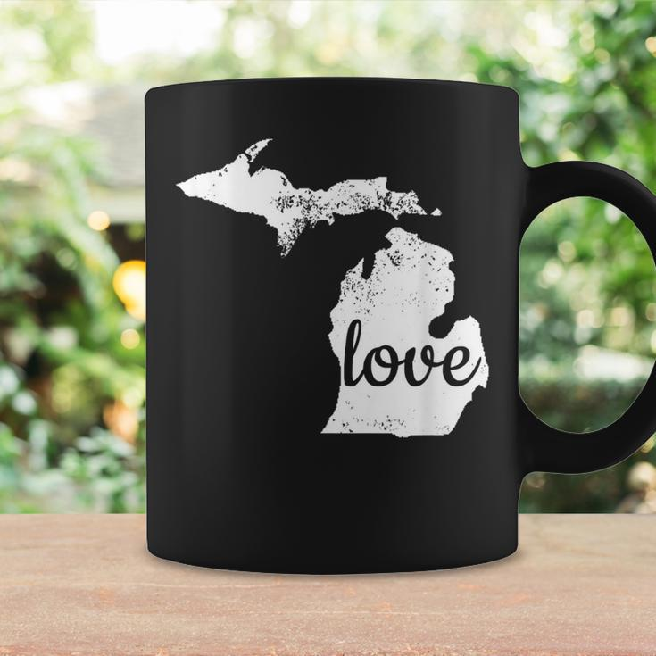 Michigan Love Mi Home State Pride Distressed Coffee Mug Gifts ideas