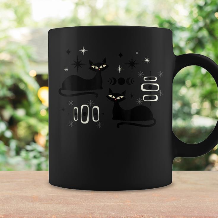 Midcentury Mid Century Cat Retro Atomic Age Space Modern Coffee Mug Gifts ideas