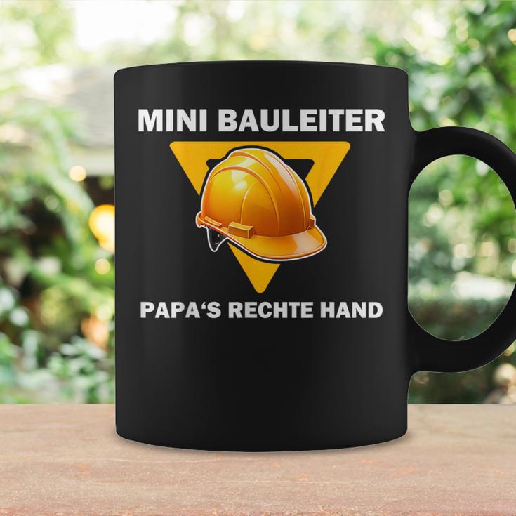 Mini Bauleiter Papa's Rechte Hand Kinder Bauleiter Outfit Tassen Geschenkideen