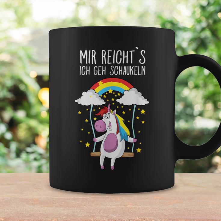 Mir Reicht's, Ich Geh Schaukeln Einhorn Schwarzes Tassen Geschenkideen