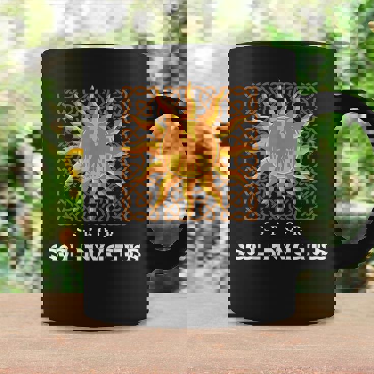 Mitología Romana Antigua Sol Invictus Águila Romana Spqr Taza de café Ideas de regalos