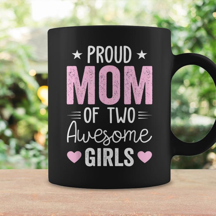 Mom Of 2 Girls Two Daughters Mother's Day Coffee Mug Gifts ideas