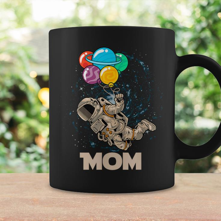 Mom Of Birthday Astronaut With Balloons Planets In Space Coffee Mug Gifts ideas