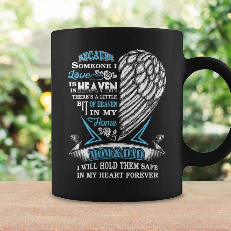 Mom Dad In Heaven Forever In My Heart In Memory Of Parents Coffee Mug Gifts ideas