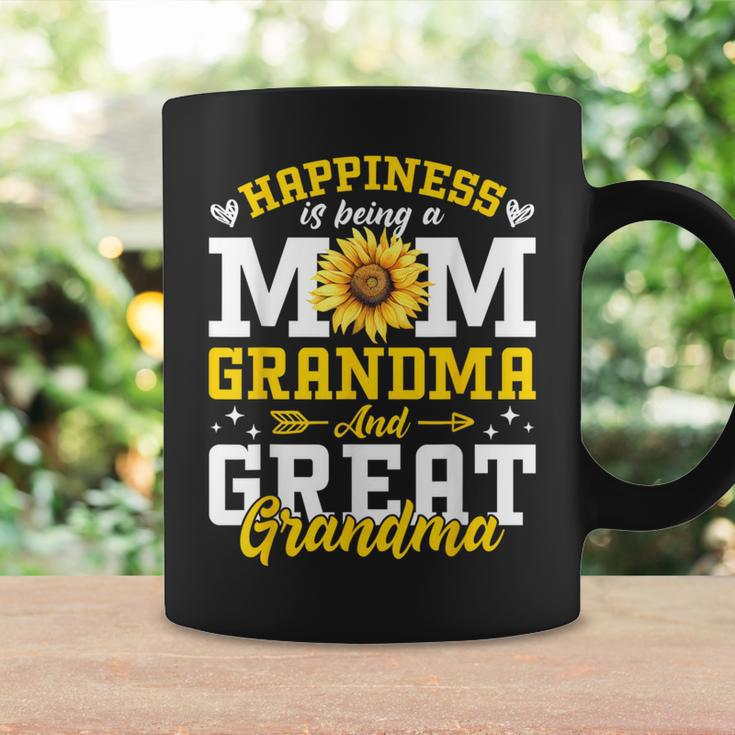 Mom Grandma Great Grandma Mother's Day 2024 Sunflower Coffee Mug Gifts ideas