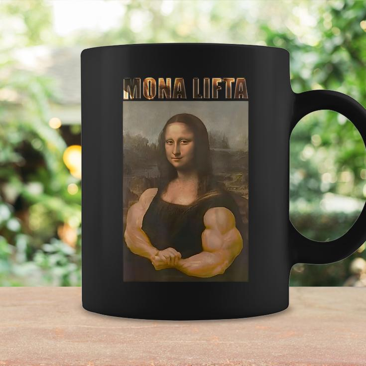Mona Lifta Parodie Tassen, Muskulöse Mona Lisa Fitness Humor Geschenkideen