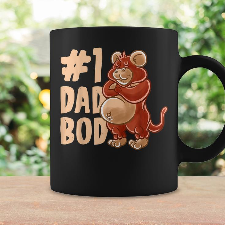 Monkey Dad Best Dad Bod Daddy Chimpanzee Ape Father's Day Coffee Mug Gifts ideas