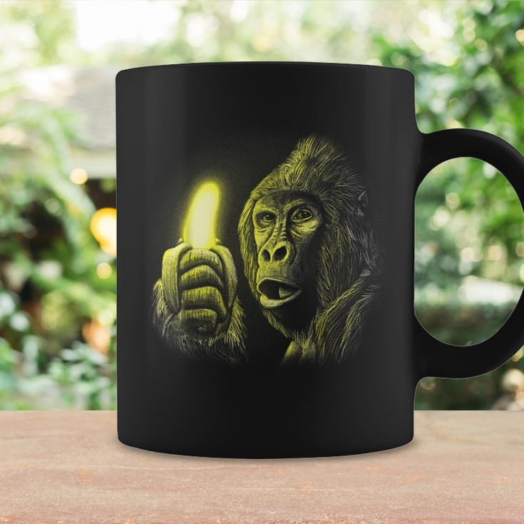 Monkey With Shining Banana Surprised Gorilla Coffee Mug Gifts ideas