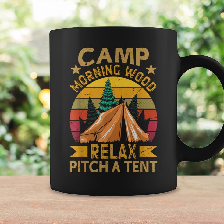 Morning-Wood Camp Relax Pitch A Tent Carpenter Lumberjack Coffee Mug Gifts ideas