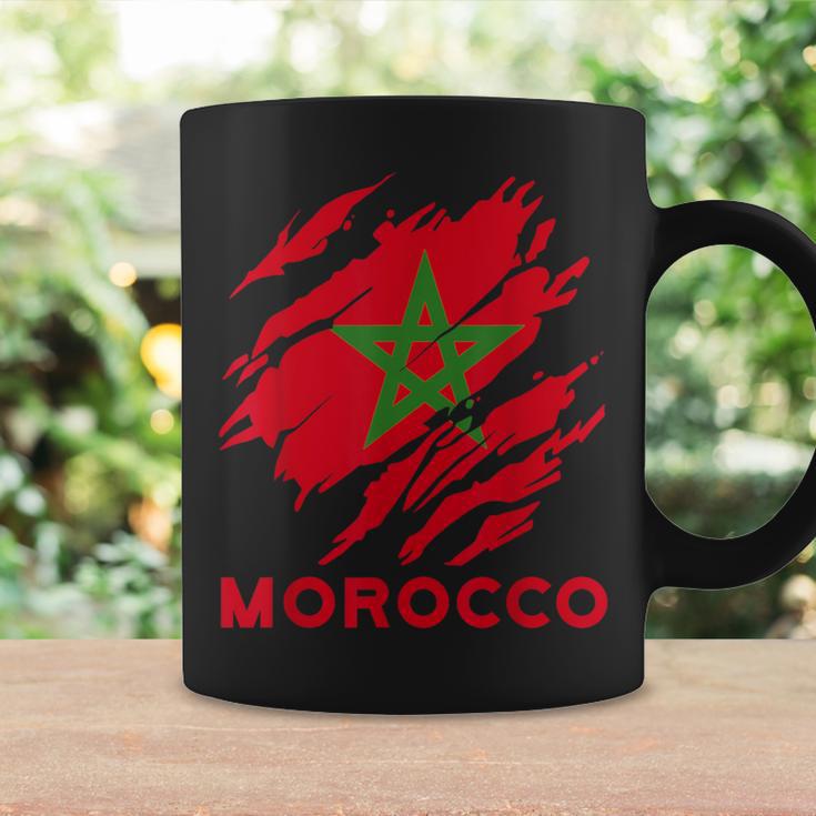 Morocco Flag Vintage Style Retro Morocco Football Mor Tassen Geschenkideen