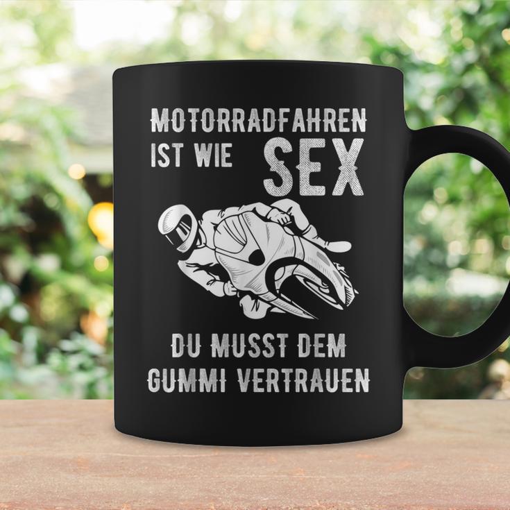 With Motorradfahren Ist Wie Sex Motif Tassen Geschenkideen