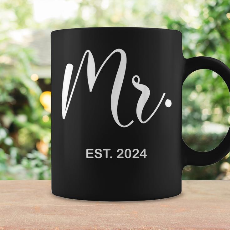 Mr Est 2024 Just Married Wedding Hubby Mr & Mrs Men Coffee Mug Gifts ideas