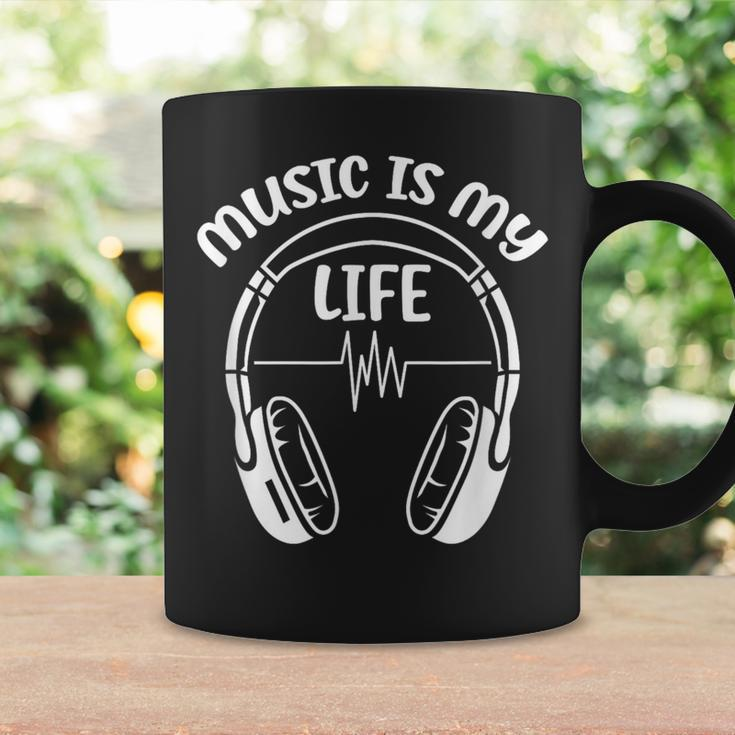 Music Is My Life Headphone Musician Dj Music Lover Coffee Mug Gifts ideas
