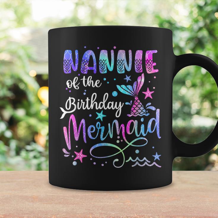 Nannie Of The Birthday Mermaid Matching Family Father's Day Coffee Mug Gifts ideas