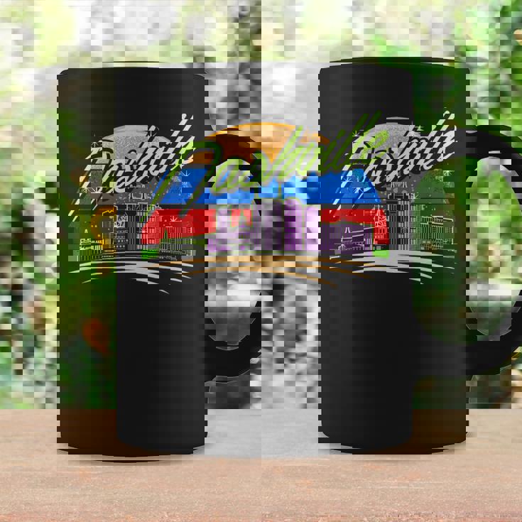 Nashville City Retrointage Nashville Tennessee Tn Taza de café Ideas de regalos