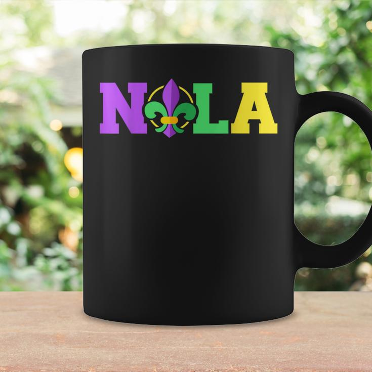 New Orleans Nola In Mardi Gras Colors And Fleur De Lis Coffee Mug Gifts ideas