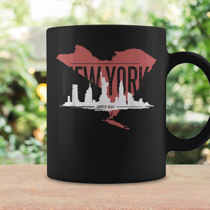 New York City Since 1624 Skyline State Map Ny Nyc Coffee Mug Gifts ideas