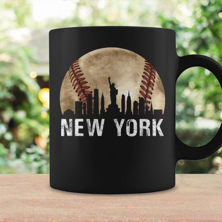 New York City Skyline Vintage Baseball Lover Coffee Mug Gifts ideas