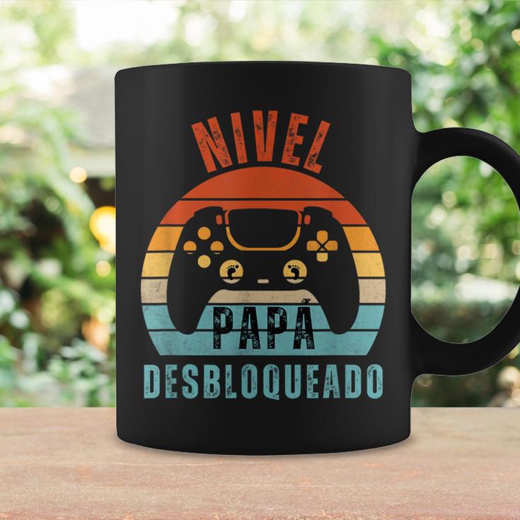 Nivel Papá Desbloqueado Futuro Papá Retro Gaming Taza de café Ideas de regalos