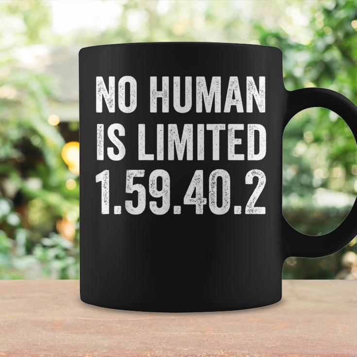 No Human Is Limited Marathon Record Running Time 159492 Coffee Mug Gifts ideas