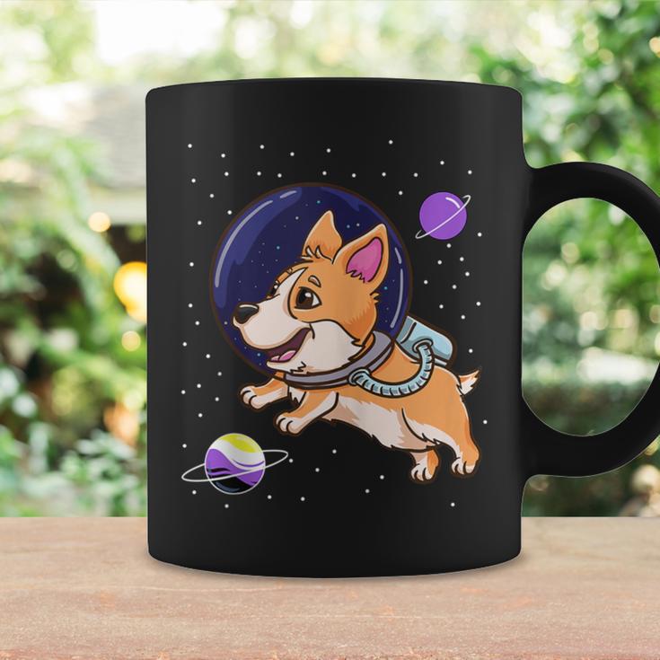 Nonbinary Corgi In Space Nonbinary Pride Day Coffee Mug Gifts ideas