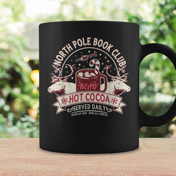 North Pole Book Club Hot Cocoa Reindeer Librarians Christmas Coffee Mug Gifts ideas