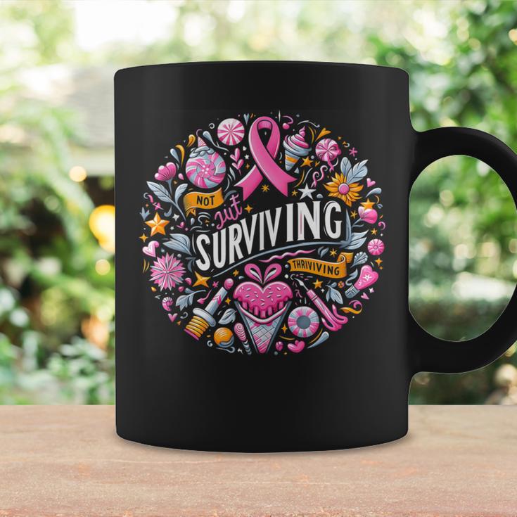 Not Just Surviving Thriving Cancer Graphic Coffee Mug Gifts ideas