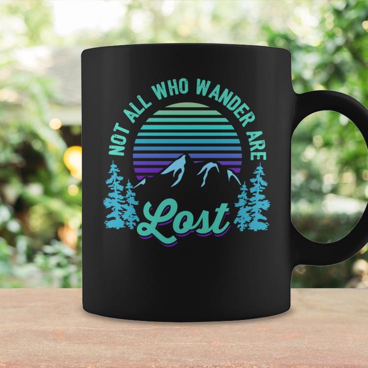 Not All Who Wander Are Lost Vintage Mountains For Hiker Coffee Mug Gifts ideas