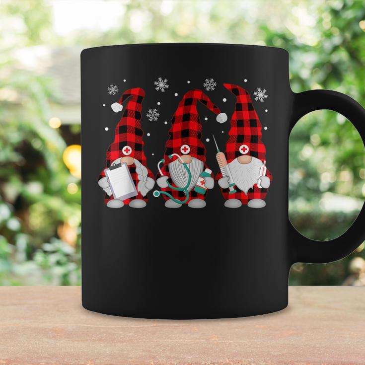 Nurse Christmas Gnome Cute Xmas Red Plaid Nurses Women Coffee Mug Gifts ideas