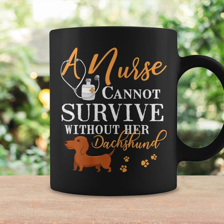 Nurse Dachshund Mom Quote Dogs Lover Coffee Mug Gifts ideas
