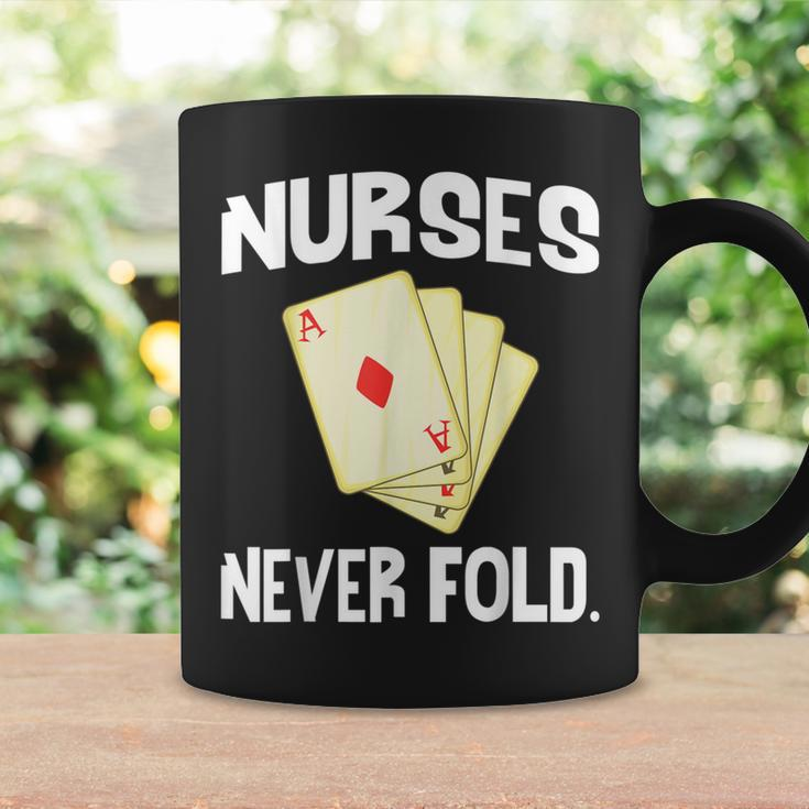 Nurses Never Fold Playing Cards Nurse Life Coffee Mug Gifts ideas