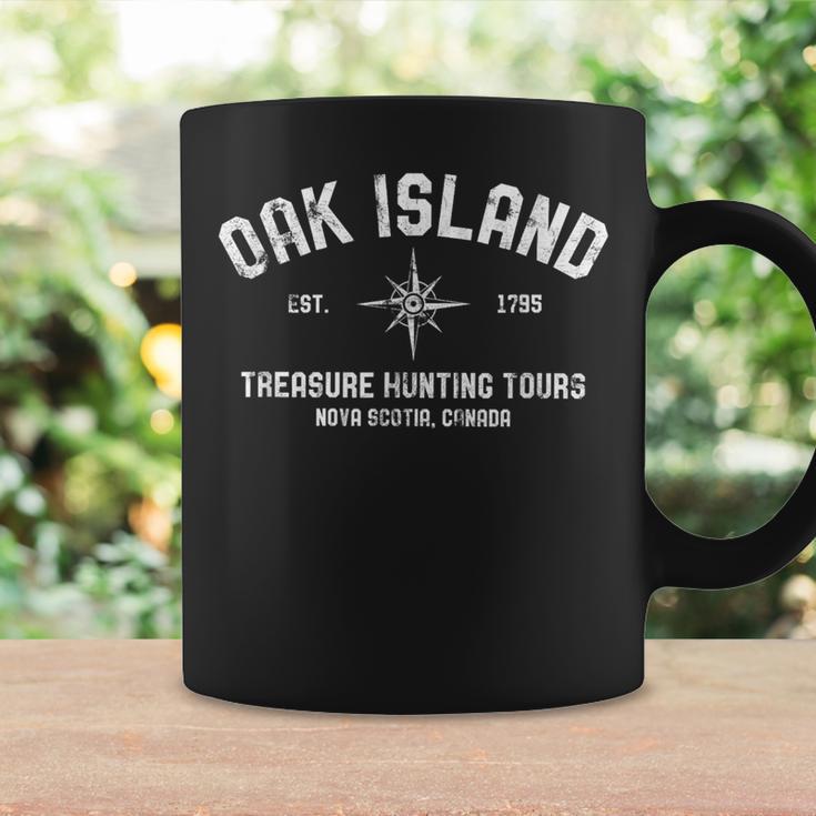 Oak Island Treasure Hunting Tours Vintage Compass Mystery Coffee Mug Gifts ideas