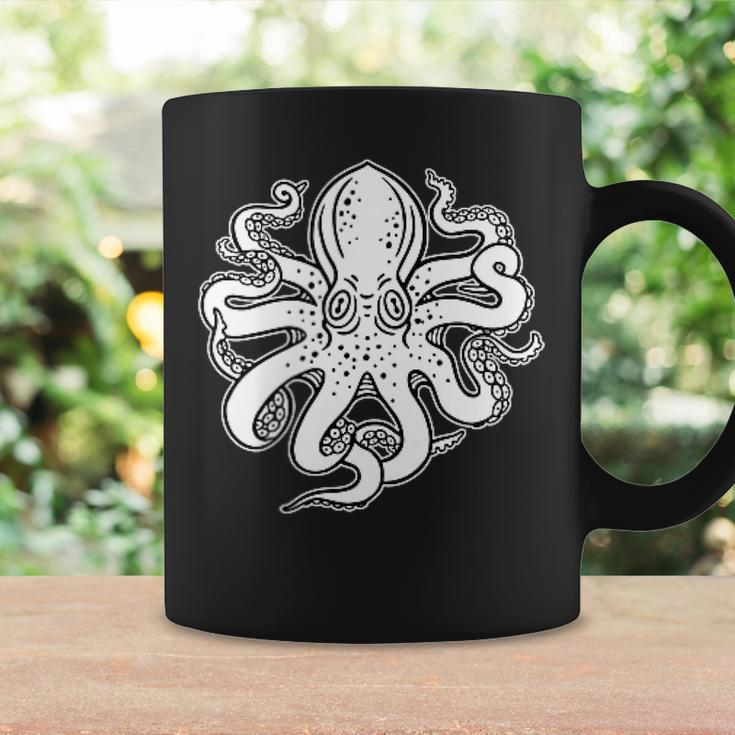 Octopus Old School Sailor Tattoo Clipper Ship And Swallows Coffee Mug Gifts ideas