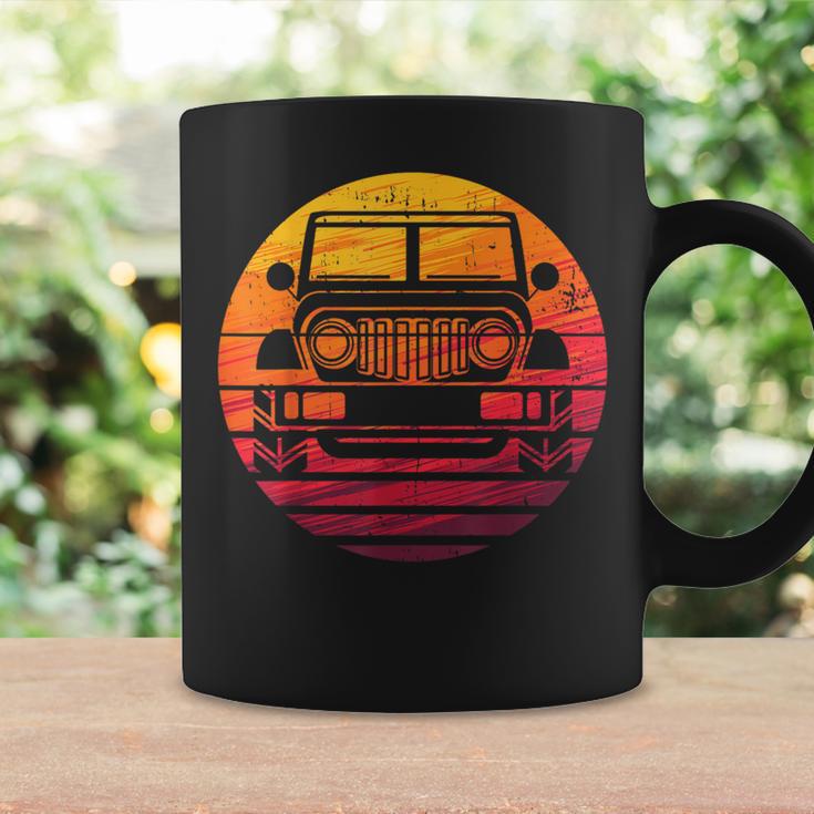 Off Road 4X4 Vintage Retro 70S Sunset Off Road Coffee Mug Gifts ideas