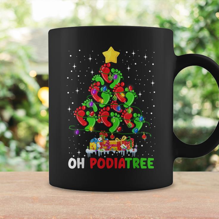 Oh Podiatree Foot Christmas Tree Xmas Lights Podiatry Coffee Mug Gifts ideas