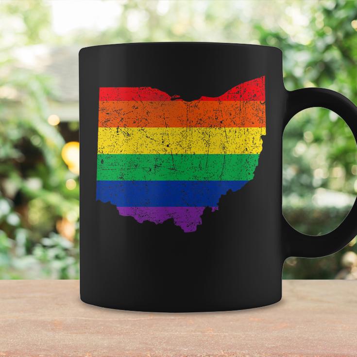 Ohio Map Gay Pride Rainbow Flag Lgbt Support Coffee Mug Gifts ideas