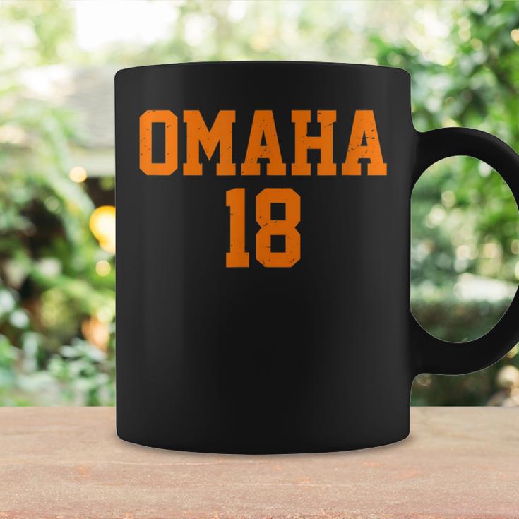 Omaha 18 Football Call Sign Graphic QuarterbackCoffee Mug Gifts ideas