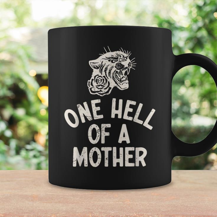 One Hell Of A Mother Vintage Mommy Mom Tiger Mother's Day Coffee Mug Gifts ideas