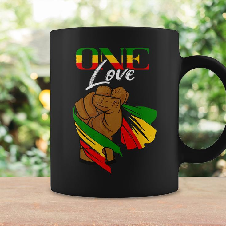 One Love Handfist Jamaica Reggae Music Lover Rasta Reggae Coffee Mug Gifts ideas