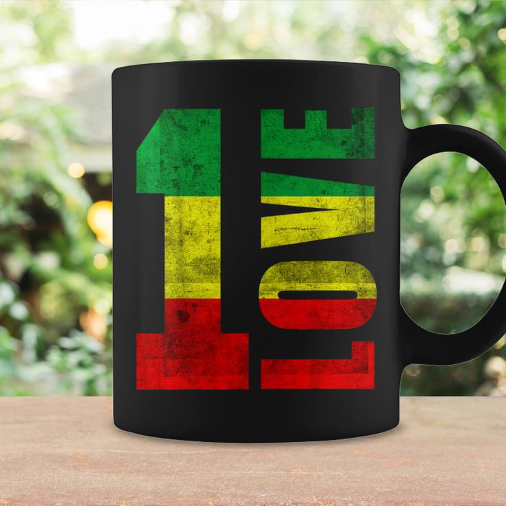 One Love Rasta Reggae Jamaican Pride Positivity Vintage Coffee Mug Gifts ideas