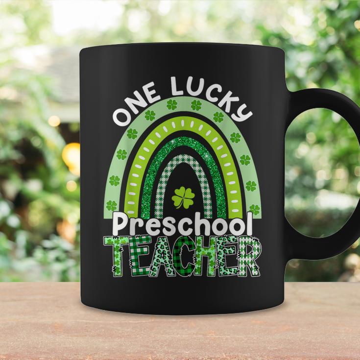 One Lucky Preschool Teacher St Patrick's Day Teacher Coffee Mug Gifts ideas