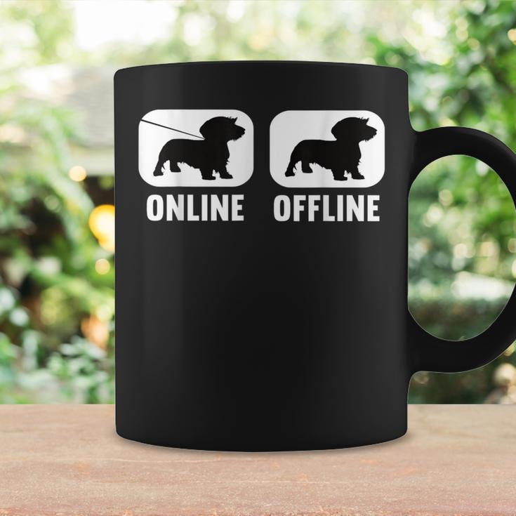 Online Offline Dachshund Dachshund Dog Black Tassen Geschenkideen