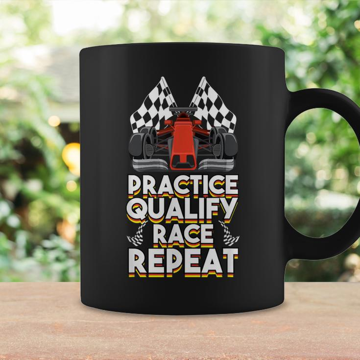 Open Wheel Formula Racing Car Practice Qualify Race Repeat Coffee Mug Gifts ideas