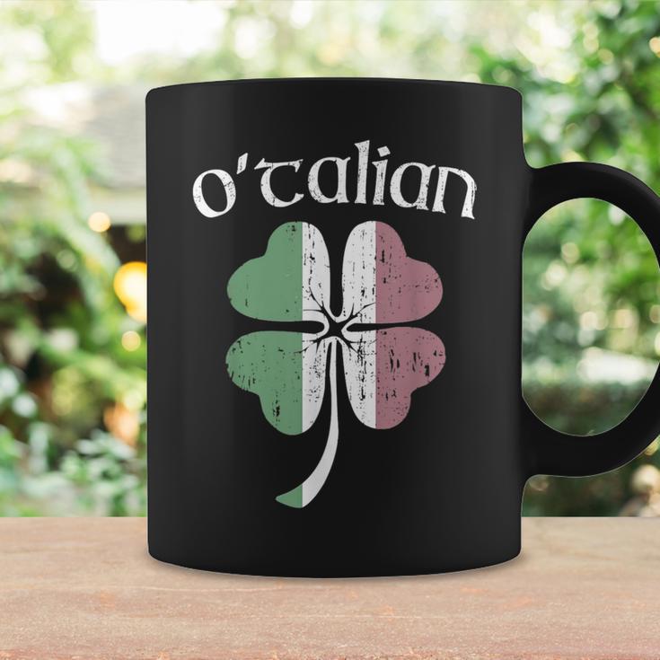 O'talian Half Irish Italian Flag Heritage St Patrick's Day Coffee Mug Gifts ideas