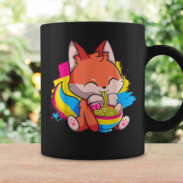 Pansexual Pride Kawaii Fox Ramen Noodles Pansexual Flag Coffee Mug Gifts ideas