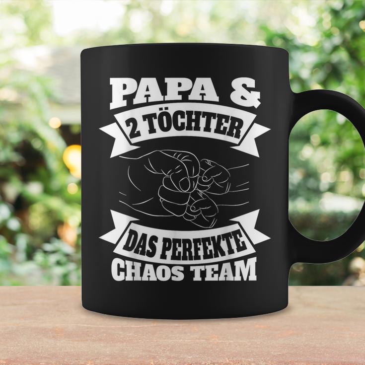 Papa 2 Töchter Perfekte Chaos Teamateratertag Geschenk Tassen Geschenkideen